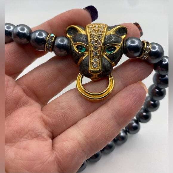 KJL For Avon Duchess Collection Panther Necklace (Susan Caplan Rediscovered) - Picture 10 of 14